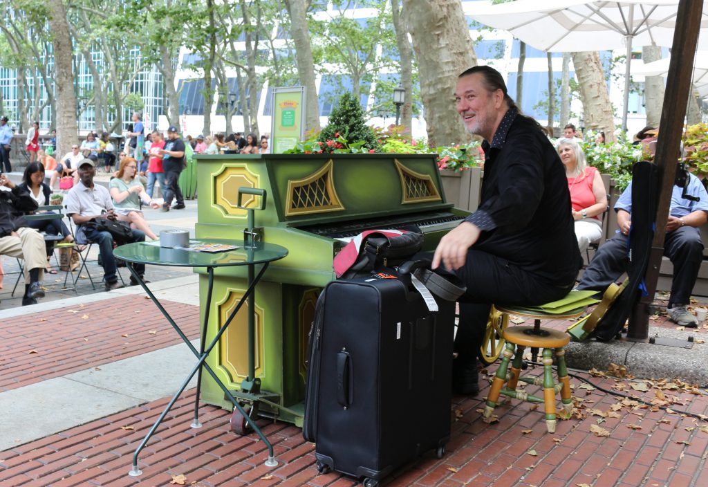 Jon Weber at Piano in Bryant Park