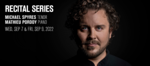 Michael Spyres, Tenor & Mathieu Pordoy, Piano, Recital Series at Park Avenue Armory