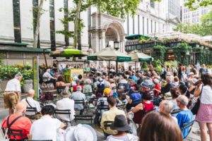 Brennen Ernst on the Upper Terrace at Bryant Park Brennen Ernst on the Upper Terrace at Bryant Park